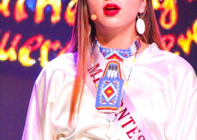 Miss Indian World contestant talking