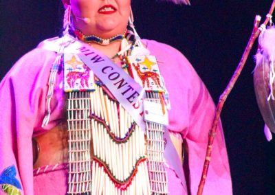 Miss Indian World contestant talking