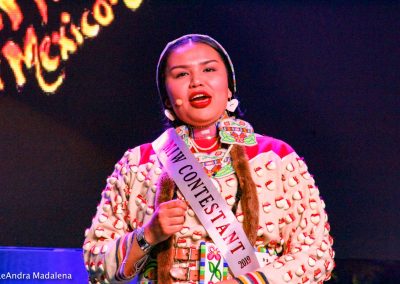 Miss Indian World contestant talking