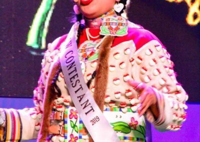 Miss Indian World contestant talking