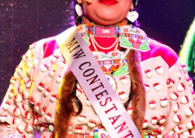 Miss Indian World contestant talking