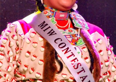 Miss Indian World contestant talking