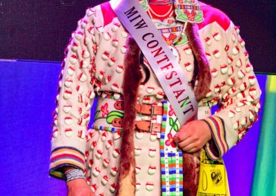 Miss Indian World contestant talking