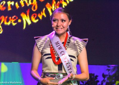 Miss Indian World contestant talking