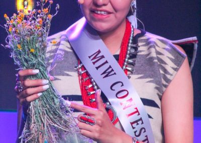 Miss Indian World contestant talking