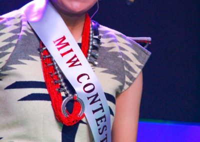 Miss Indian World contestant talking