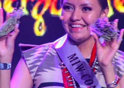 Miss Indian World contestant talking