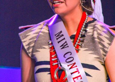 Miss Indian World contestant talking