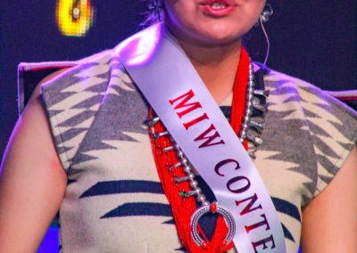 Miss Indian World contestant talking