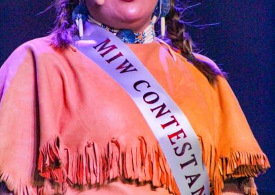 Miss Indian World contestant talking