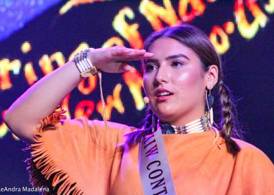 Miss Indian World contestant talking