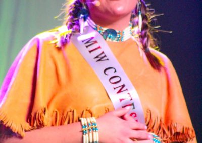 Miss Indian World contestant talking