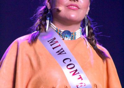 Miss Indian World contestant talking