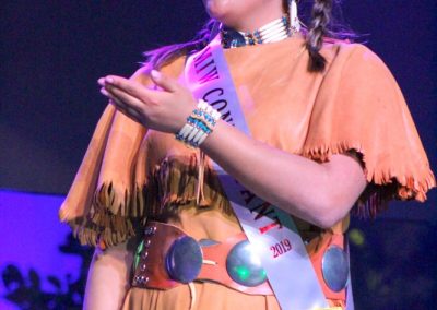 Miss Indian World contestant talking