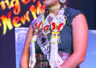 Miss Indian World contestant talking