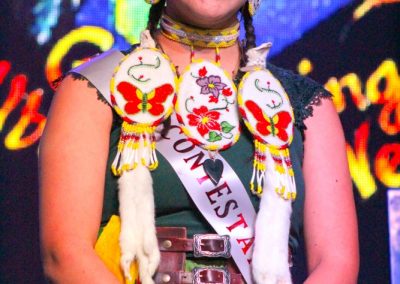 Miss Indian World contestant talking