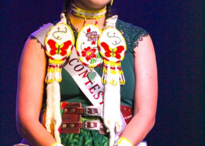 Miss Indian World contestant talking