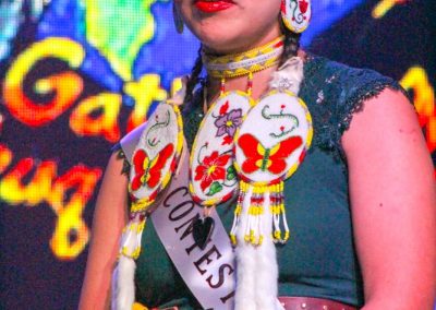 Miss Indian World contestant talking