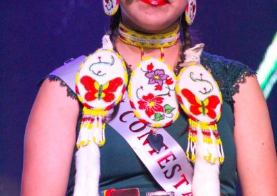 Miss Indian World contestant talking