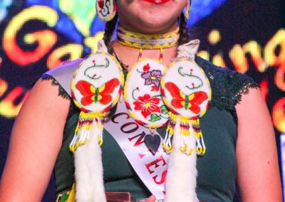 Miss Indian World contestant talking