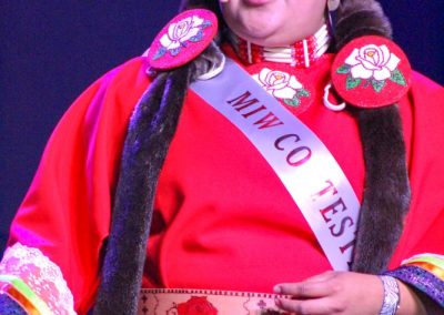 Miss Indian World contestant talking