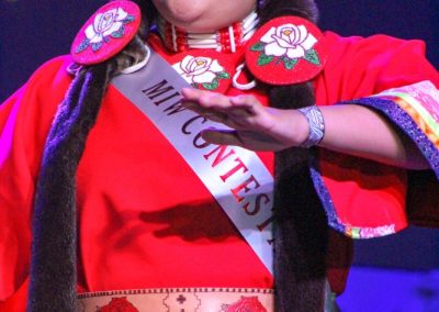 Miss Indian World contestant talking