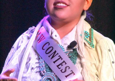 Miss Indian World contestant talking
