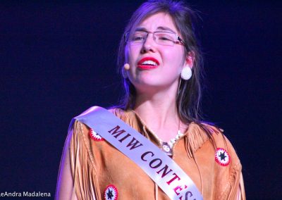 Miss Indian World contestant talking