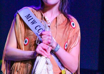 Miss Indian World contestant talking