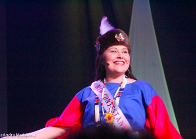 Miss Indian World contestant talking