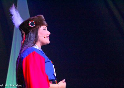 Miss Indian World contestant talking