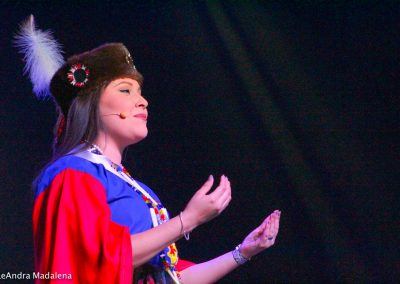 Miss Indian World contestant talking