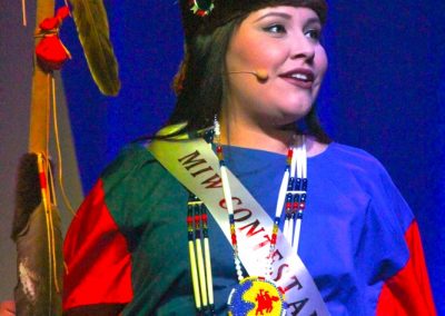 Miss Indian World contestant talking