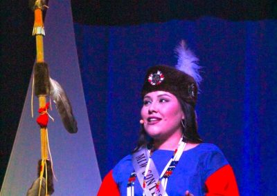 Miss Indian World contestant talking