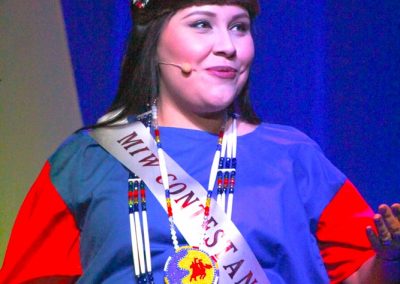 Miss Indian World contestant talking