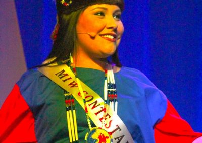 Miss Indian World contestant talking