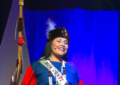 Miss Indian World contestant talking