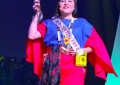 Miss Indian World contestant talking