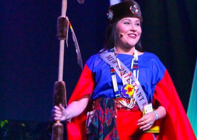 Miss Indian World contestant talking