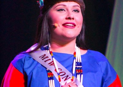 Miss Indian World contestant talking