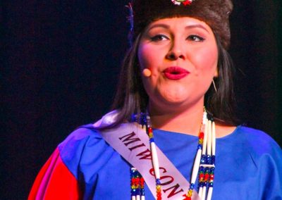 Miss Indian World contestant talking