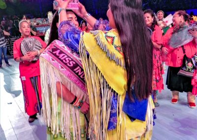 Miss Indian World being crowned