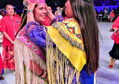 Miss Indian World being crowned