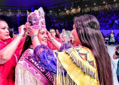 Miss Indian World being crowned