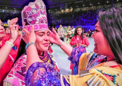 Miss Indian World being crowned