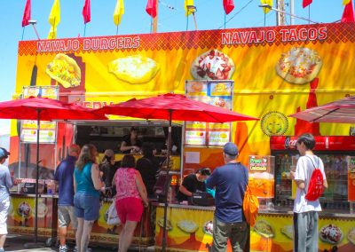 Navajo tacos and burgers stand