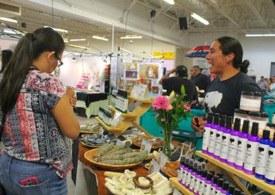 Woman shops for items