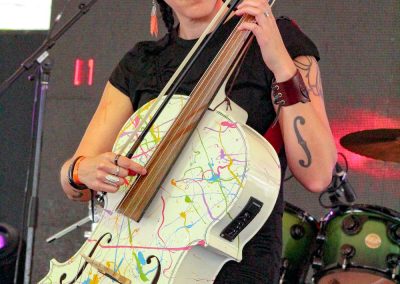 Woman playing cello