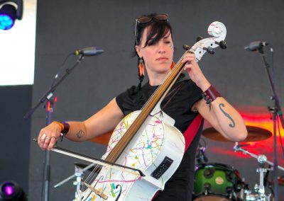 Woman playing cello