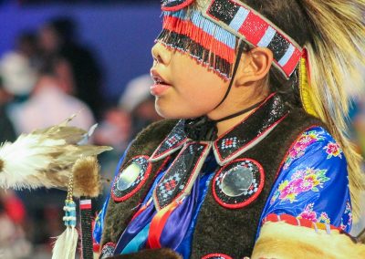 Boy at Gathering of Nations event